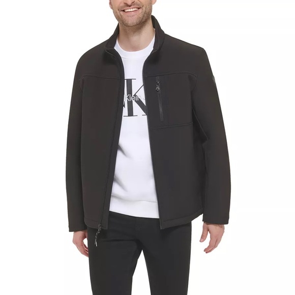 CALVIN KLEIN Men's Infinite Stretch Soft Shell Jacket - Picture 5 of 13
